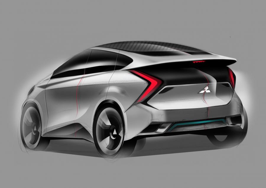 Эскиз Mitsubishi Concept CA-MiEV 2013 года  (фото 18 из 21)